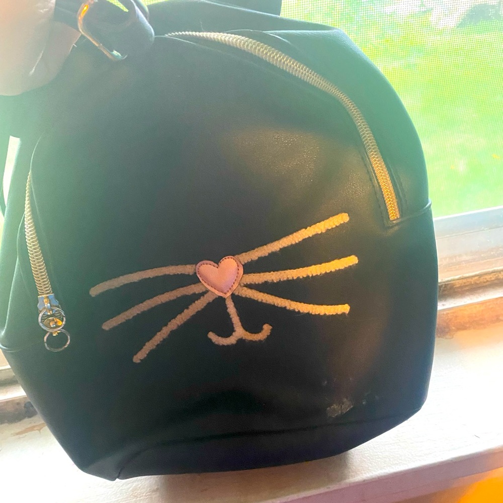 This is a in decent condition, made of leather, bag.